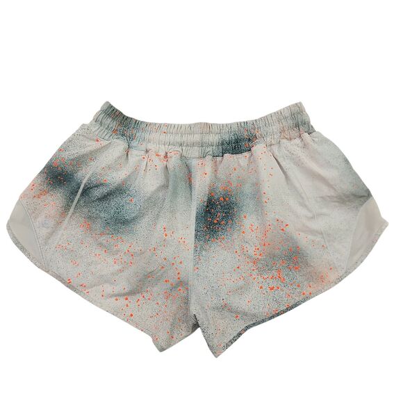 Lululemon Shorts Womens 8 Gray Hotty Low Rise 2.5" Reflective Lined Running Gym - Picture 7 of 12